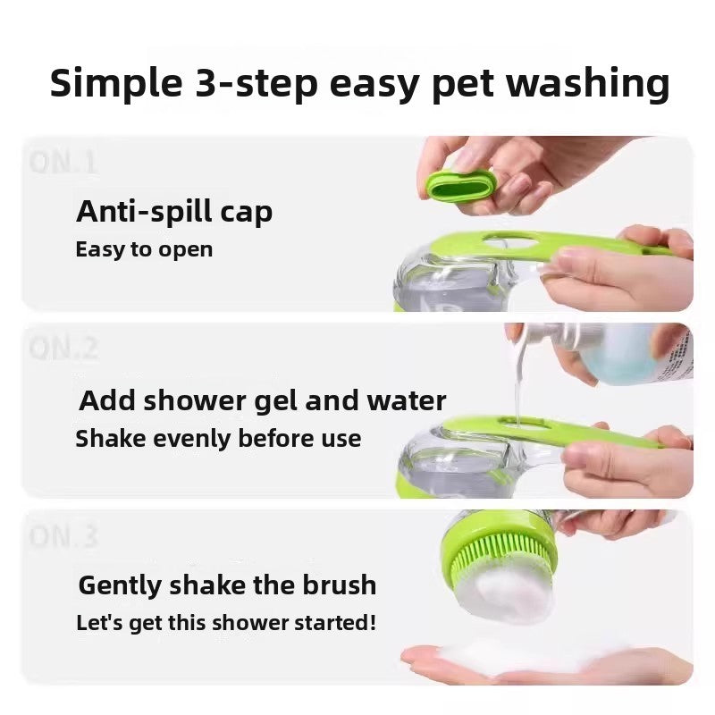 Pet massage and bathing brush
